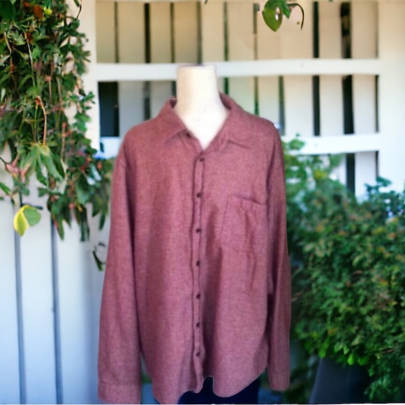 Goodfellow & Co Maroon Heathered Button Down - Picture 1 of 7